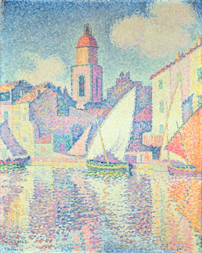 Der Uhrturm in St. Tropez, 1896 von Paul Signac